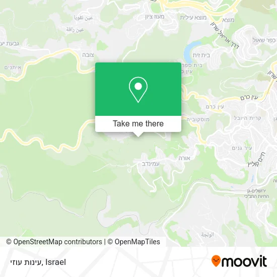 Карта עינות עוזי