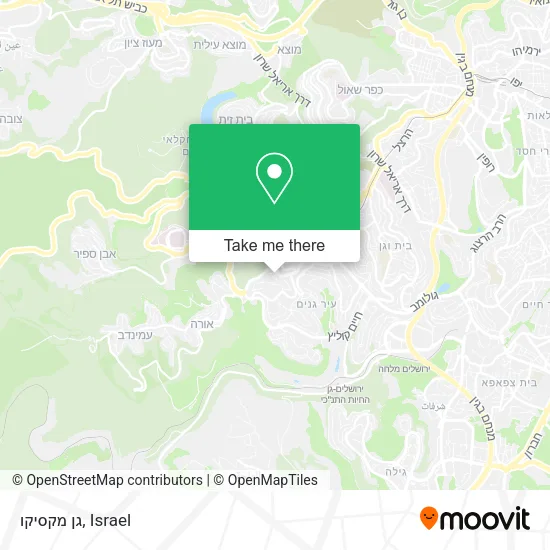Карта גן מקסיקו