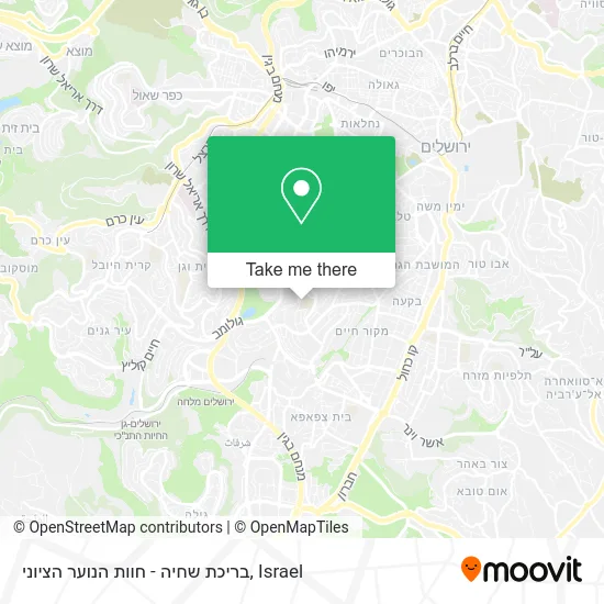 בריכת שחיה - חוות הנוער הציוני map