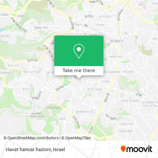 Карта Havat hanoar hazioni