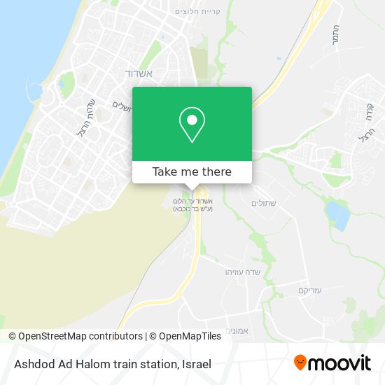 Ashdod Ad Halom train station map