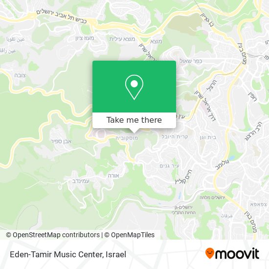 Eden-Tamir Music Center map