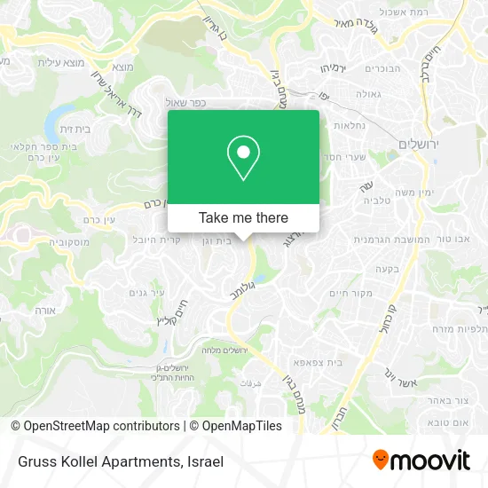 Карта Gruss Kollel Apartments