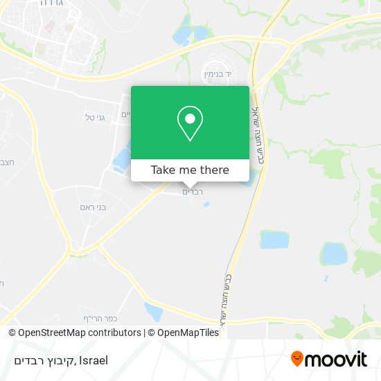 קיבוץ רבדים map