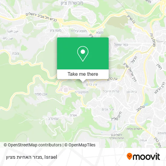 Карта מנזר האחיות מציון