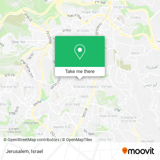 Карта Jerusalem