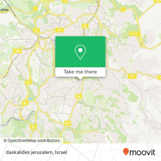 Карта daskalides jerusalem