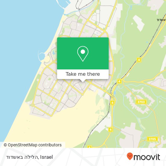 הלילה באשדוד map