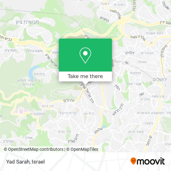 Карта Yad Sarah