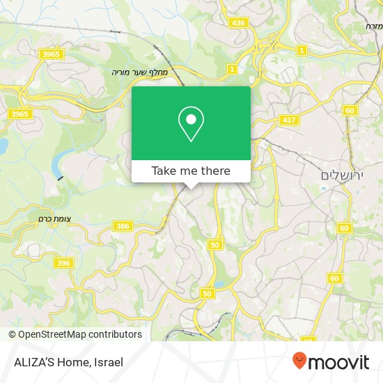 ALIZA’S Home map