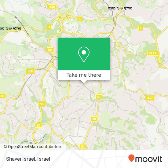 Shavei Israel map