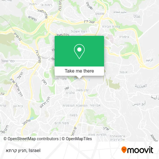 Карта חניון קרתא