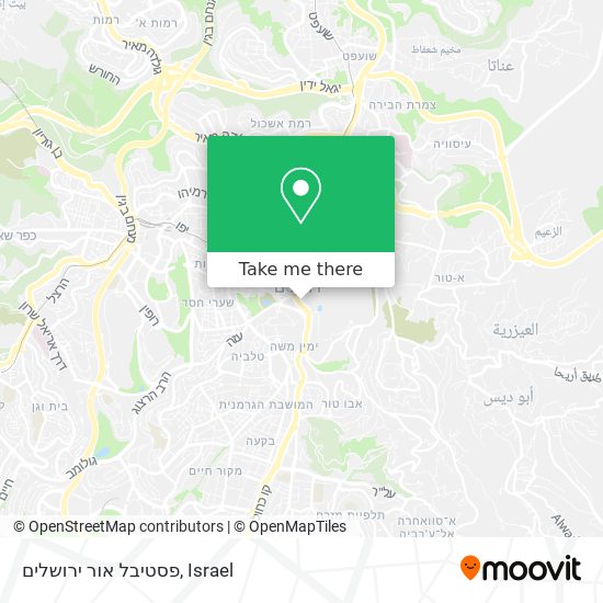 פסטיבל אור ירושלים map