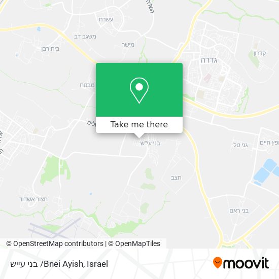 בני עייש /Bnei Ayish map