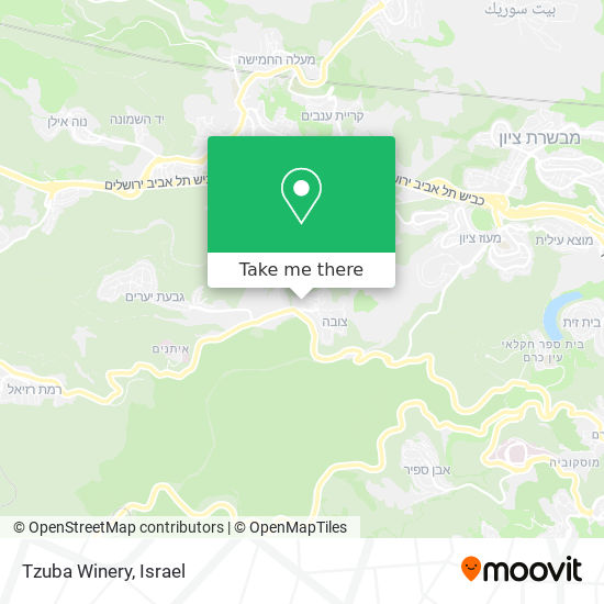 Tzuba Winery map