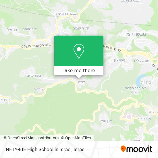 NFTY-EIE High School in Israel map