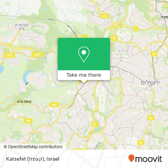 Katsefet (קצפת) map