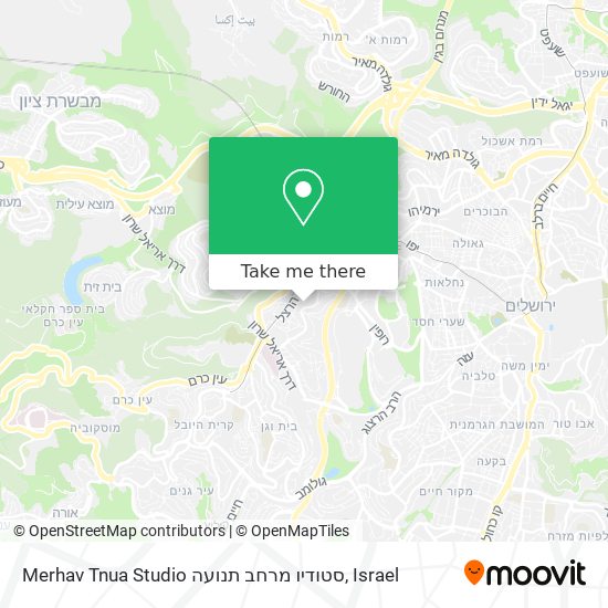 Merhav Tnua Studio סטודיו מרחב תנועה map