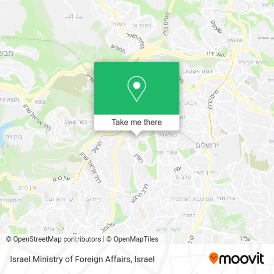 Карта Israel Ministry of Foreign Affairs