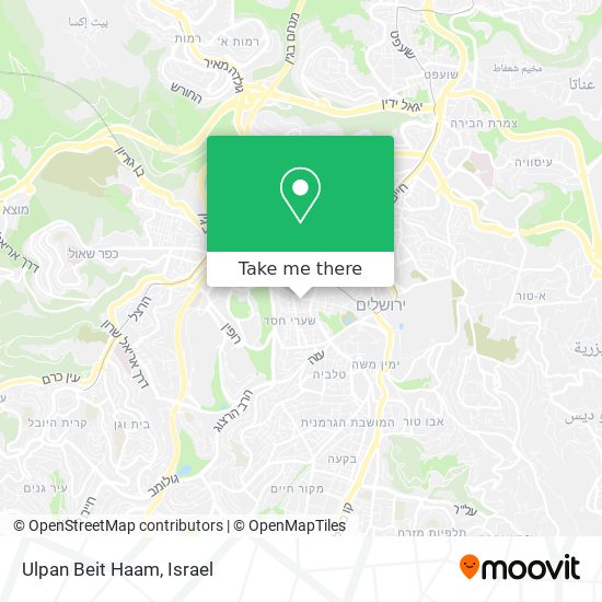 Ulpan Beit Haam map