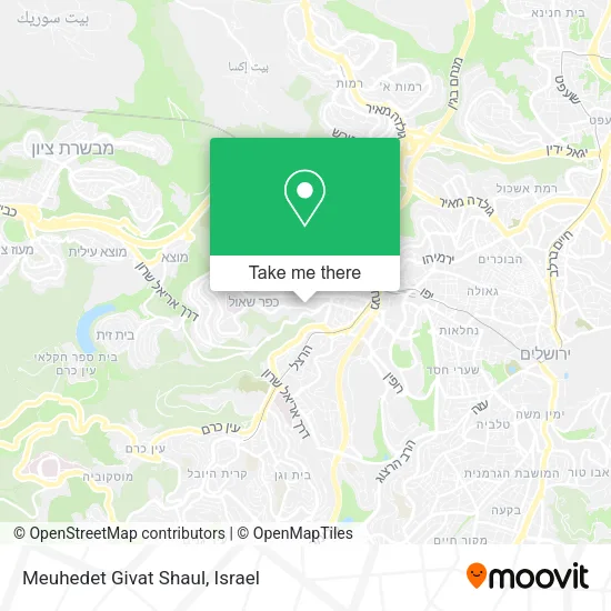 Карта Meuhedet Givat Shaul