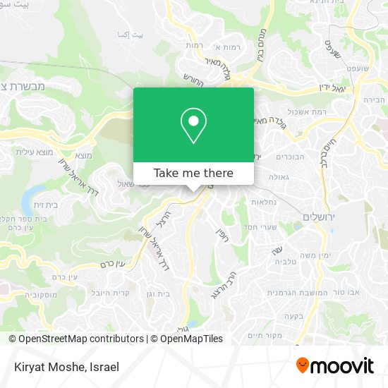 Kiryat Moshe map