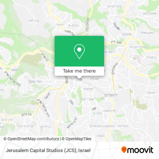 Карта Jerusalem Capital Studios (JCS)