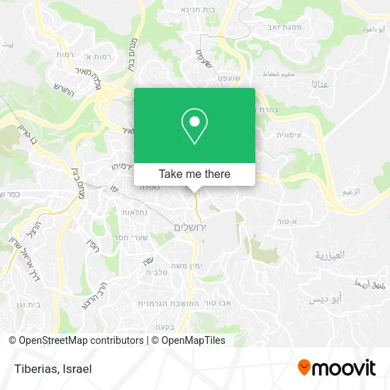 Карта Tiberias