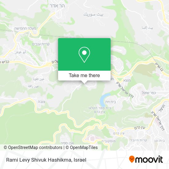 Карта Rami Levy Shivuk Hashikma