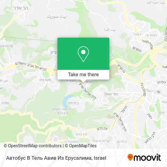 Карта Автобус В Тель Авив Из Ерусалима