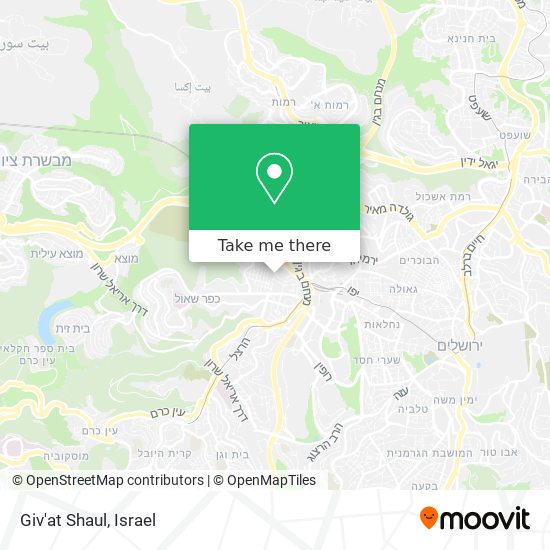 Giv'at Shaul map