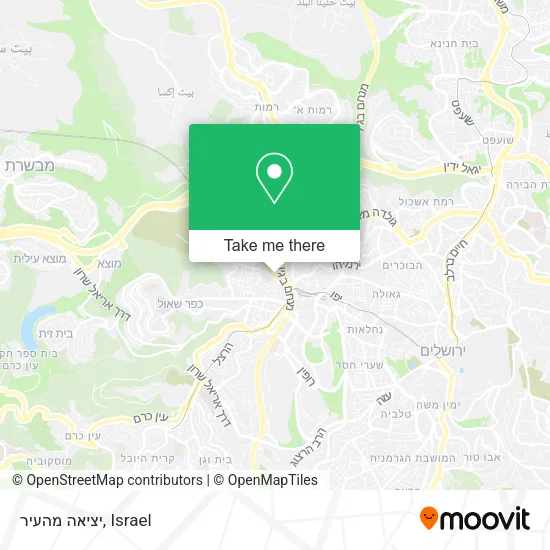 Карта יציאה מהעיר