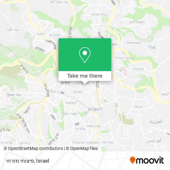 פיצוחי מזרחי map