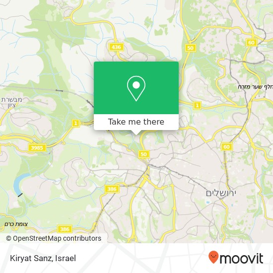 Kiryat Sanz map