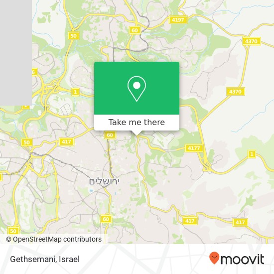 Gethsemani map