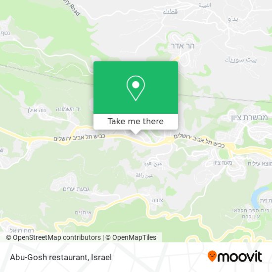 Карта Abu-Gosh restaurant