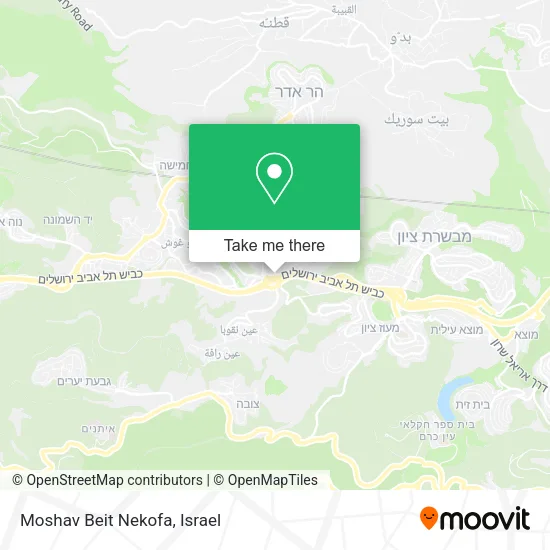Карта Moshav Beit Nekofa