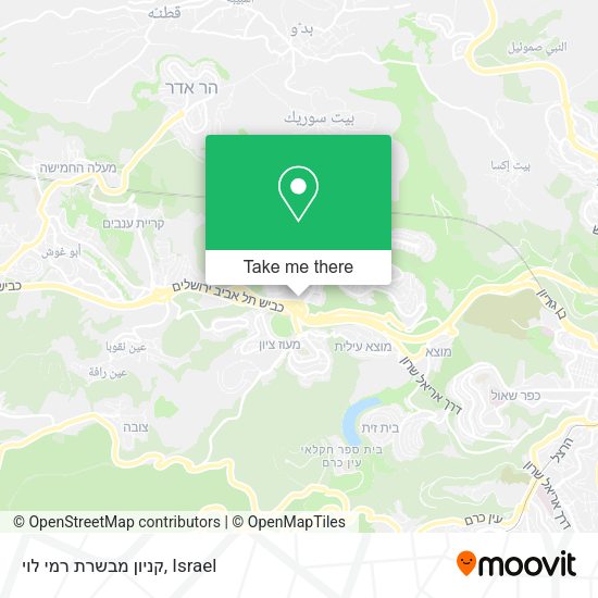 קניון מבשרת רמי לוי map