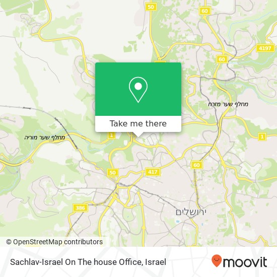 Sachlav-Israel On The house Office map