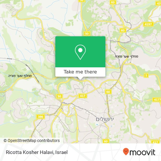 Ricotta Kosher Halavi map