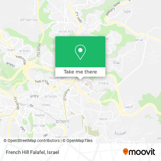 French Hill Falafel map