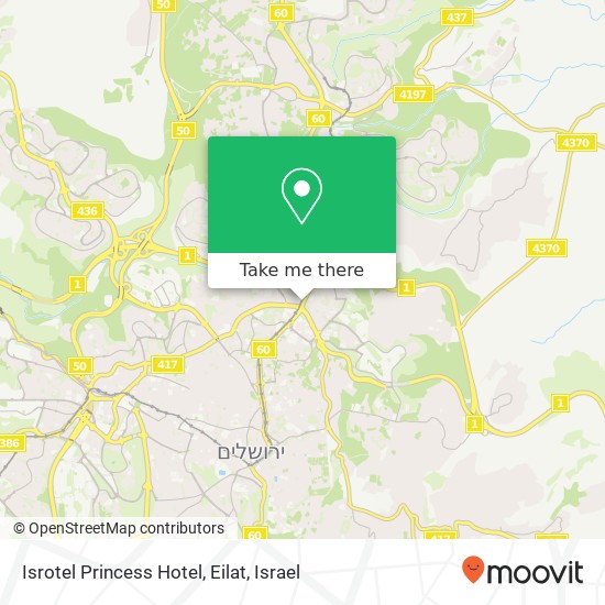 Карта Isrotel Princess Hotel, Eilat