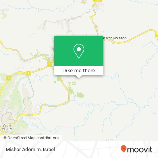 Карта Mishor Adomim