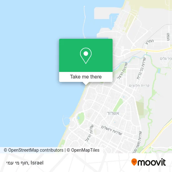 Карта חוף מי עמי
