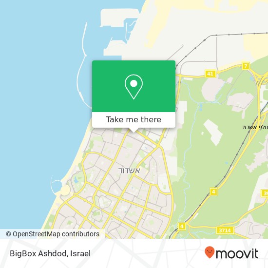 BigBox Ashdod map