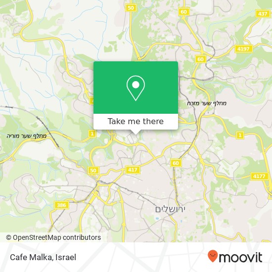 Cafe Malka map