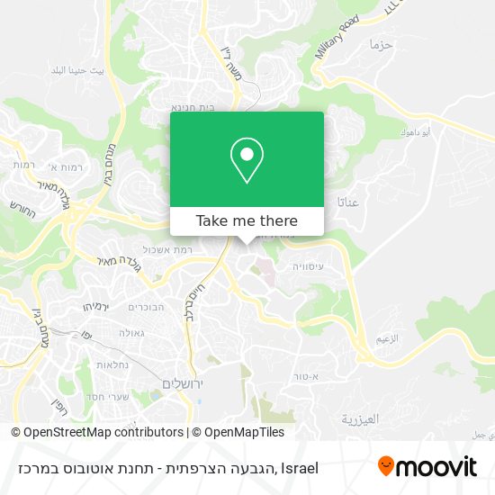 הגבעה הצרפתית - תחנת אוטובוס במרכז map