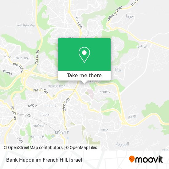 Bank Hapoalim French Hill map