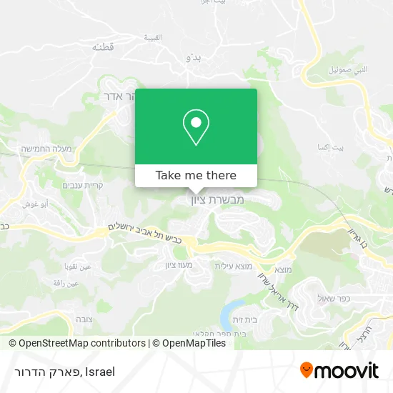 Карта פארק הדרור
