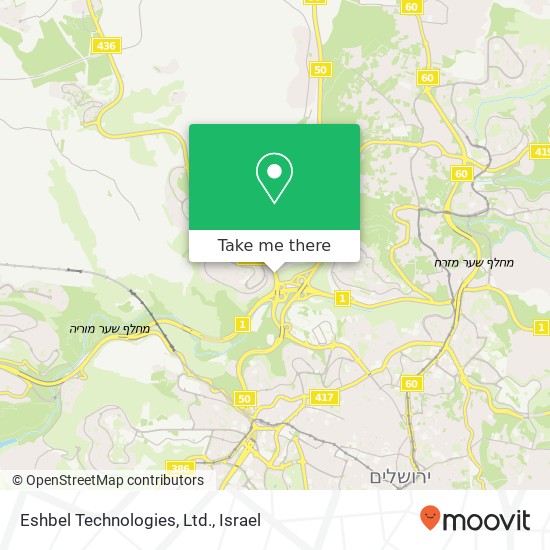 Карта Eshbel Technologies, Ltd.